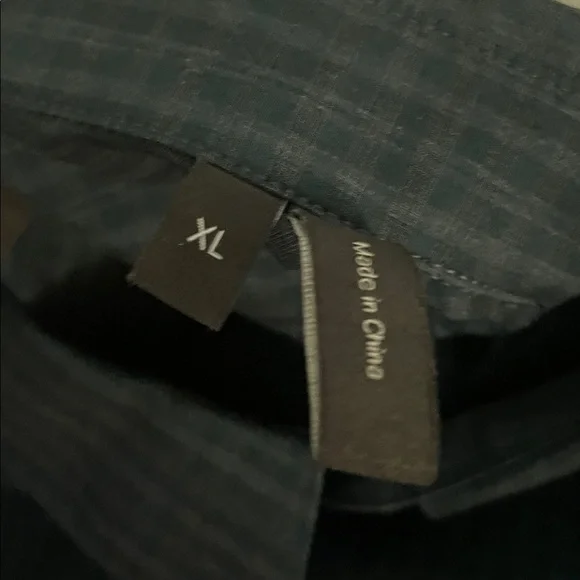 THEORY Long Sleeve Plaid Button Down Dress Shirt Men’s Size XL - Picture 7 of 7